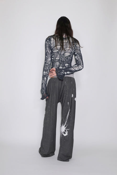 Merbeau × Cycle HANDMADE SPIRAL MIRRORED TOP -SLATE CHARCOAL- *Last1
